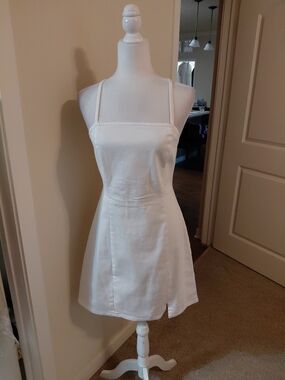 Gianni Bini Sun Dress White Sz L NWT